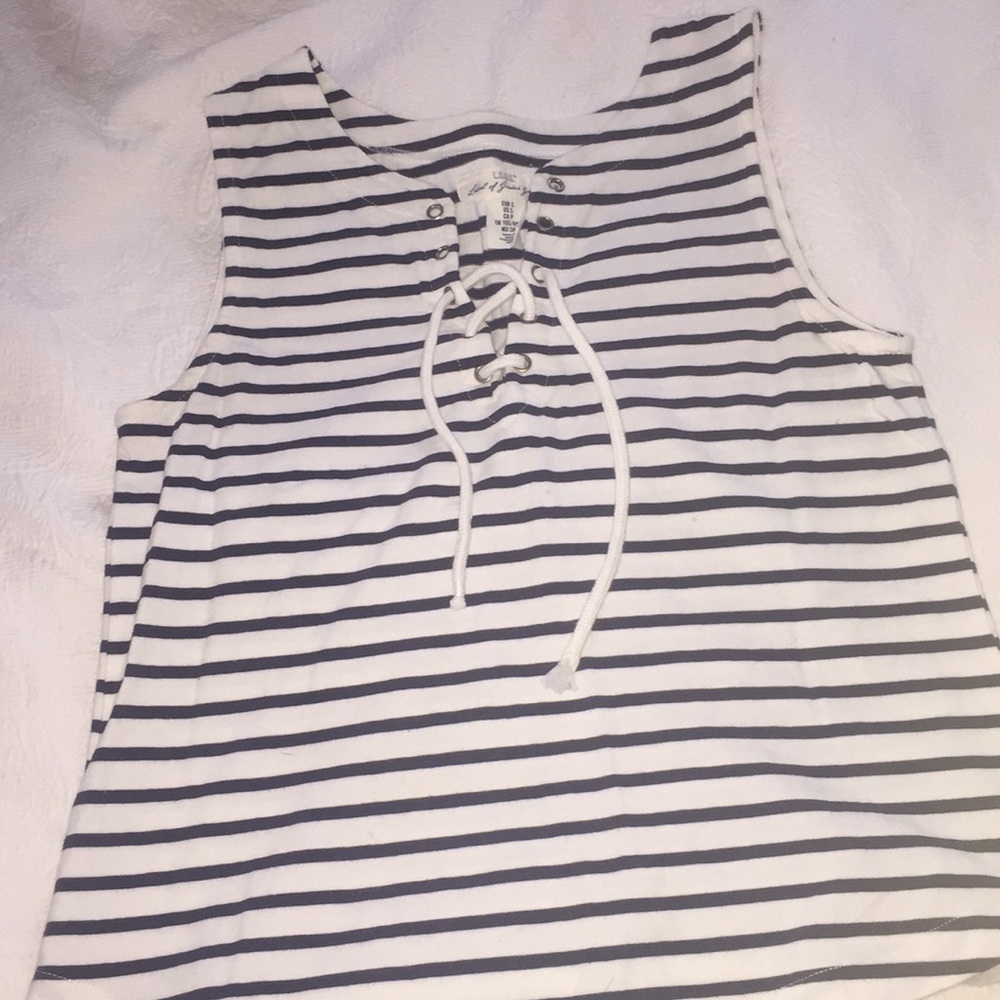 H&M lace up tank top
